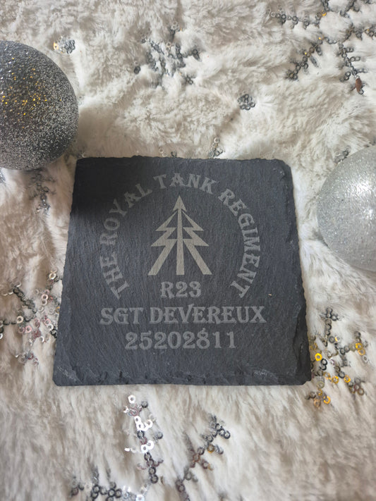 The Royal Tank Regiment Reconnaissance Slate Coaster