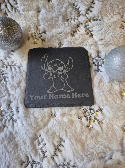 Stitch Slate Coaster