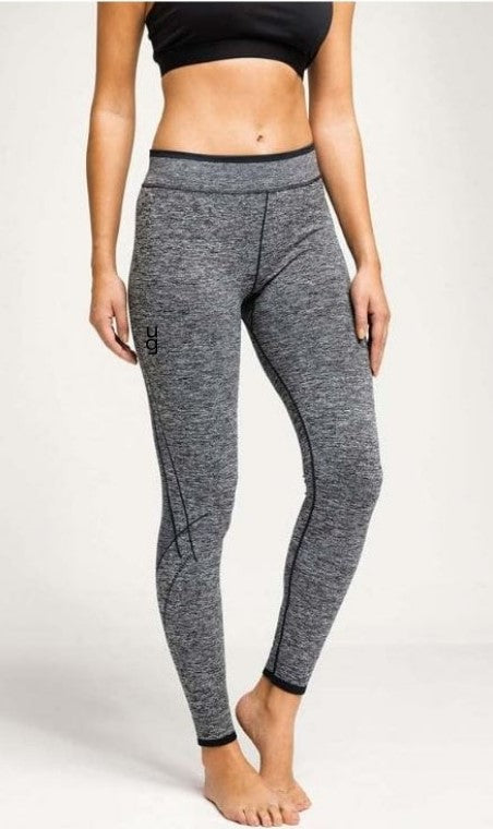 UG Potential Power & Fitness Women's Seamless '3D Fit' Multi Sport Performance Leggings Grey - Ideal for Running and Fitness