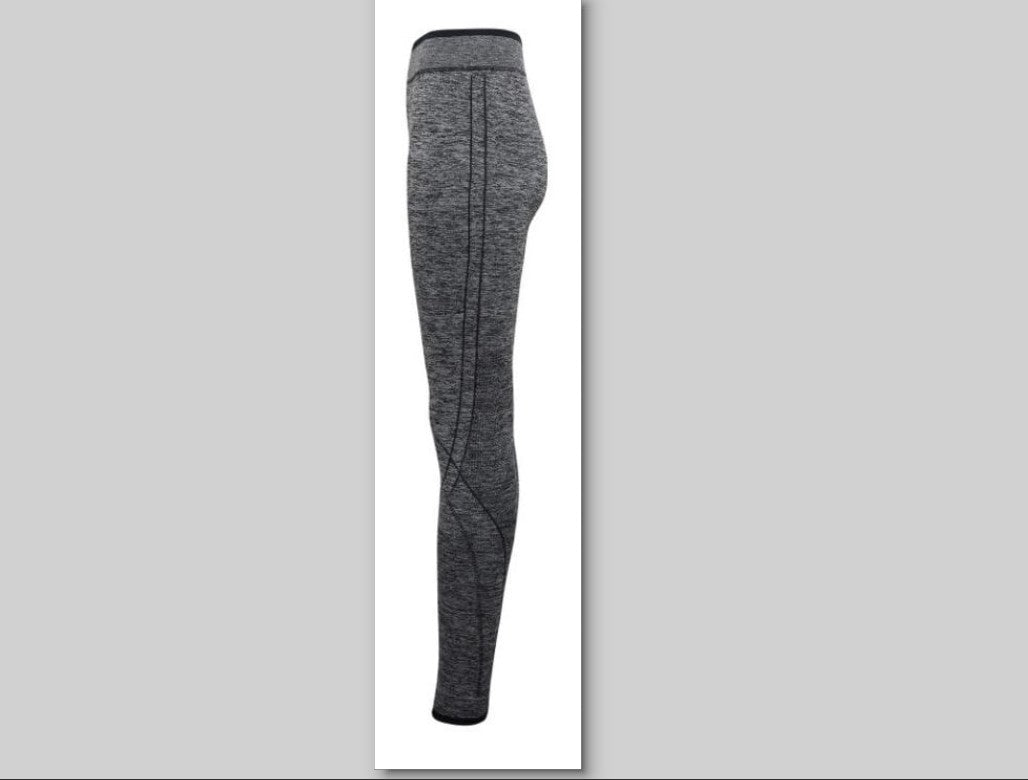 UG Potential Power & Fitness Women's Seamless '3D Fit' Multi Sport Performance Leggings Grey - Ideal for Running and Fitness