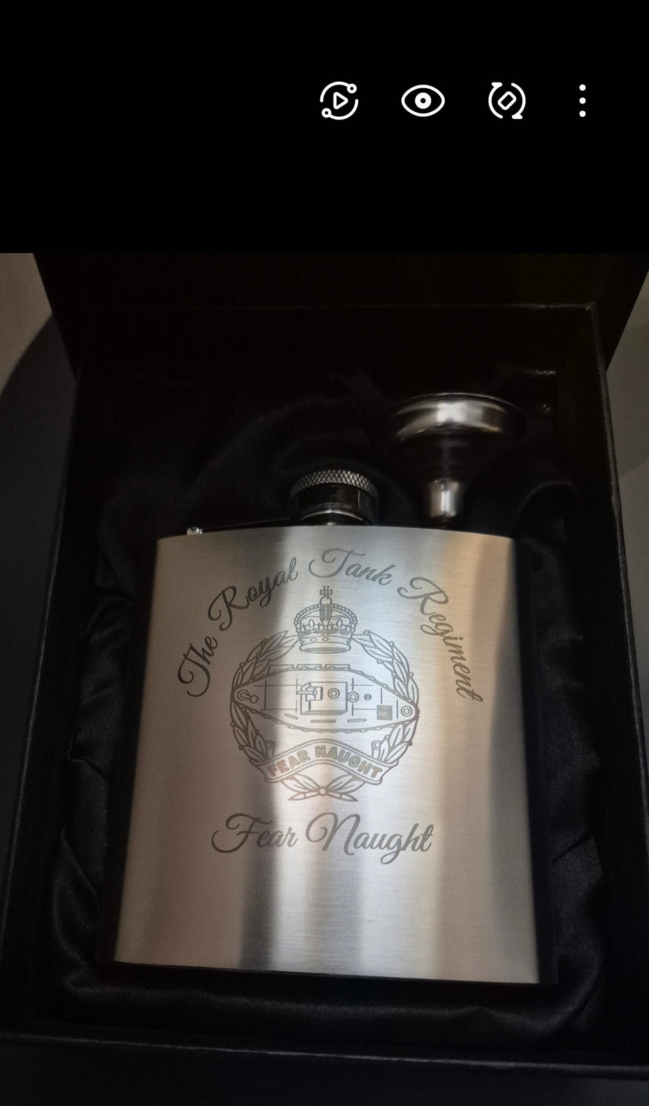 Personalised 6 OZ Hip Flask in Gift Box